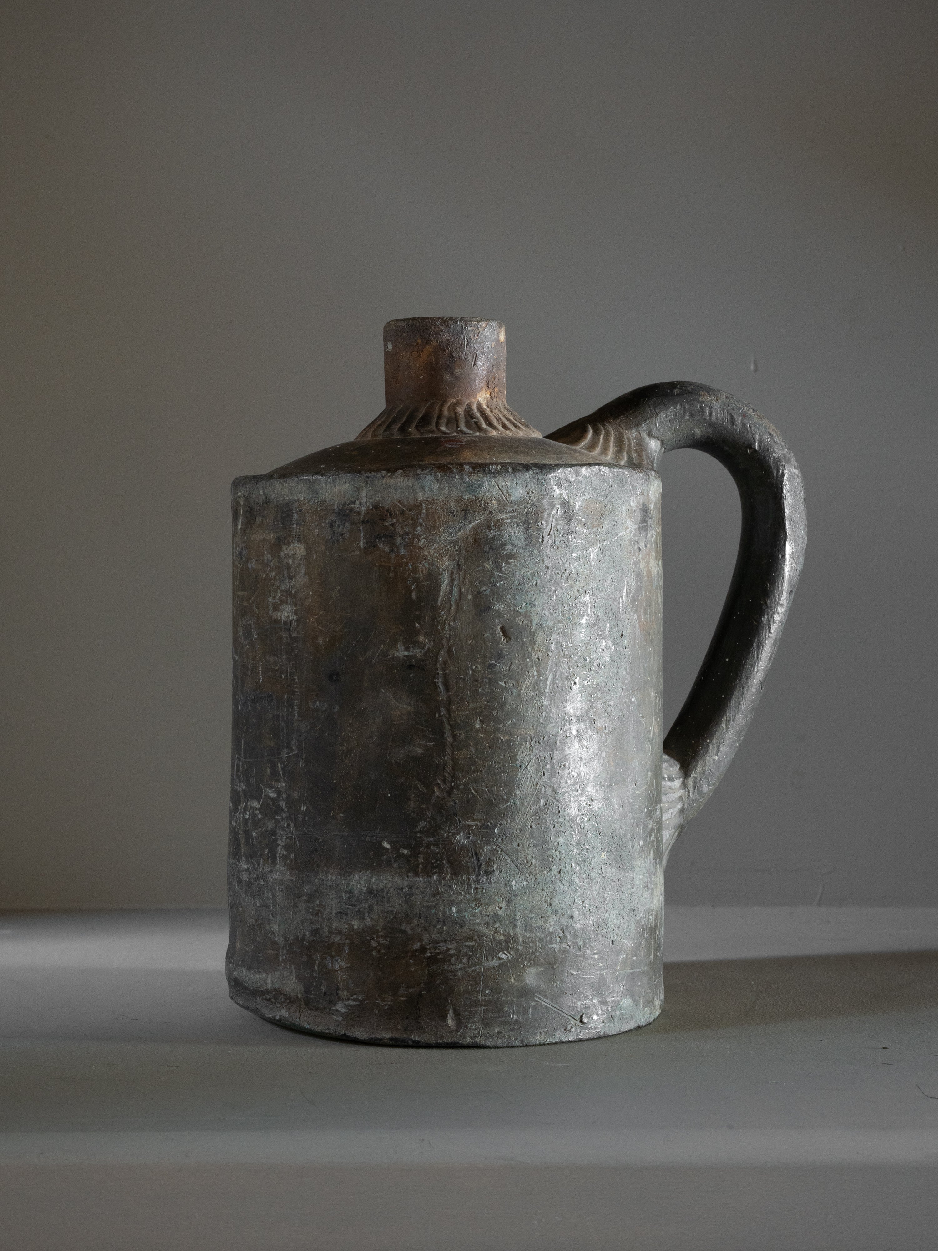 18th C. Lead Jug