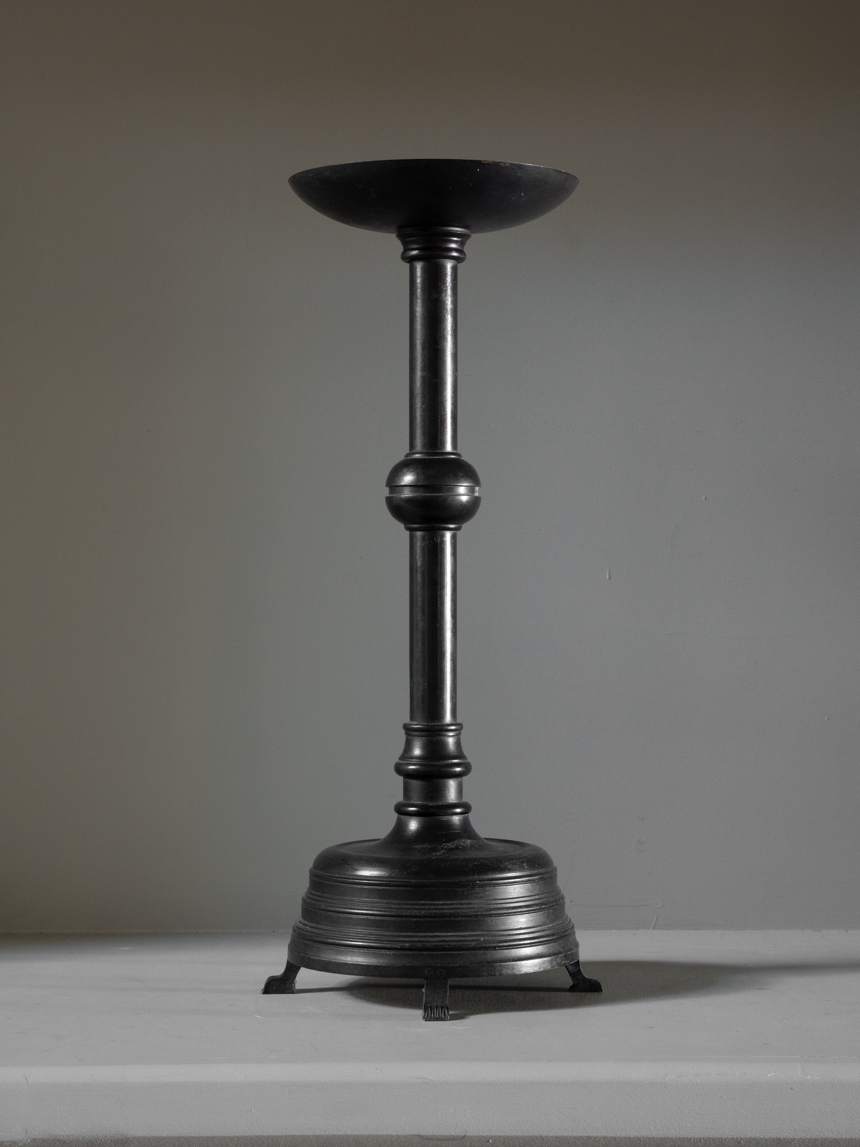 Large Bronze Candle Sticks