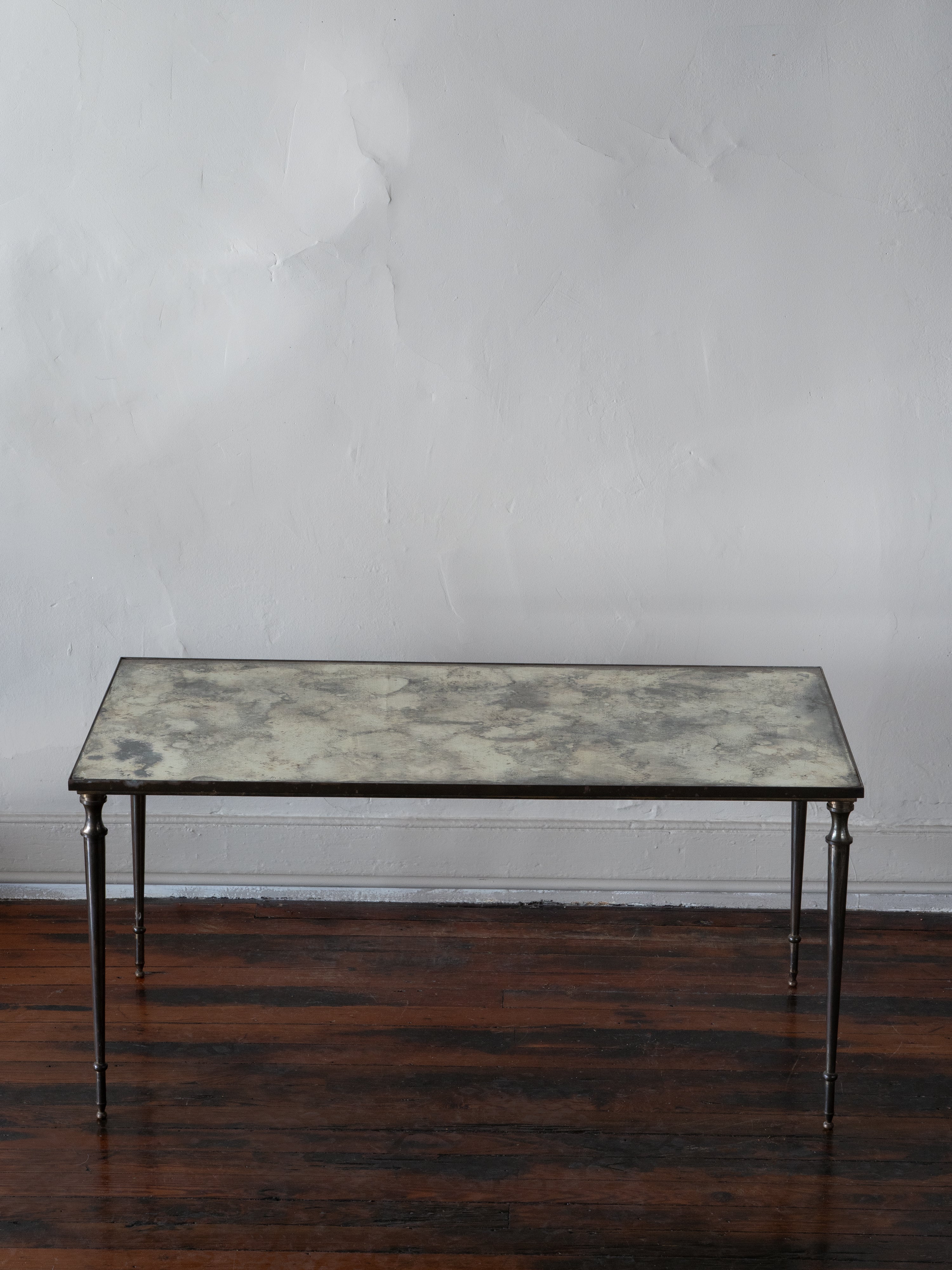 French Mirrored Coffee Table, c. 1940s