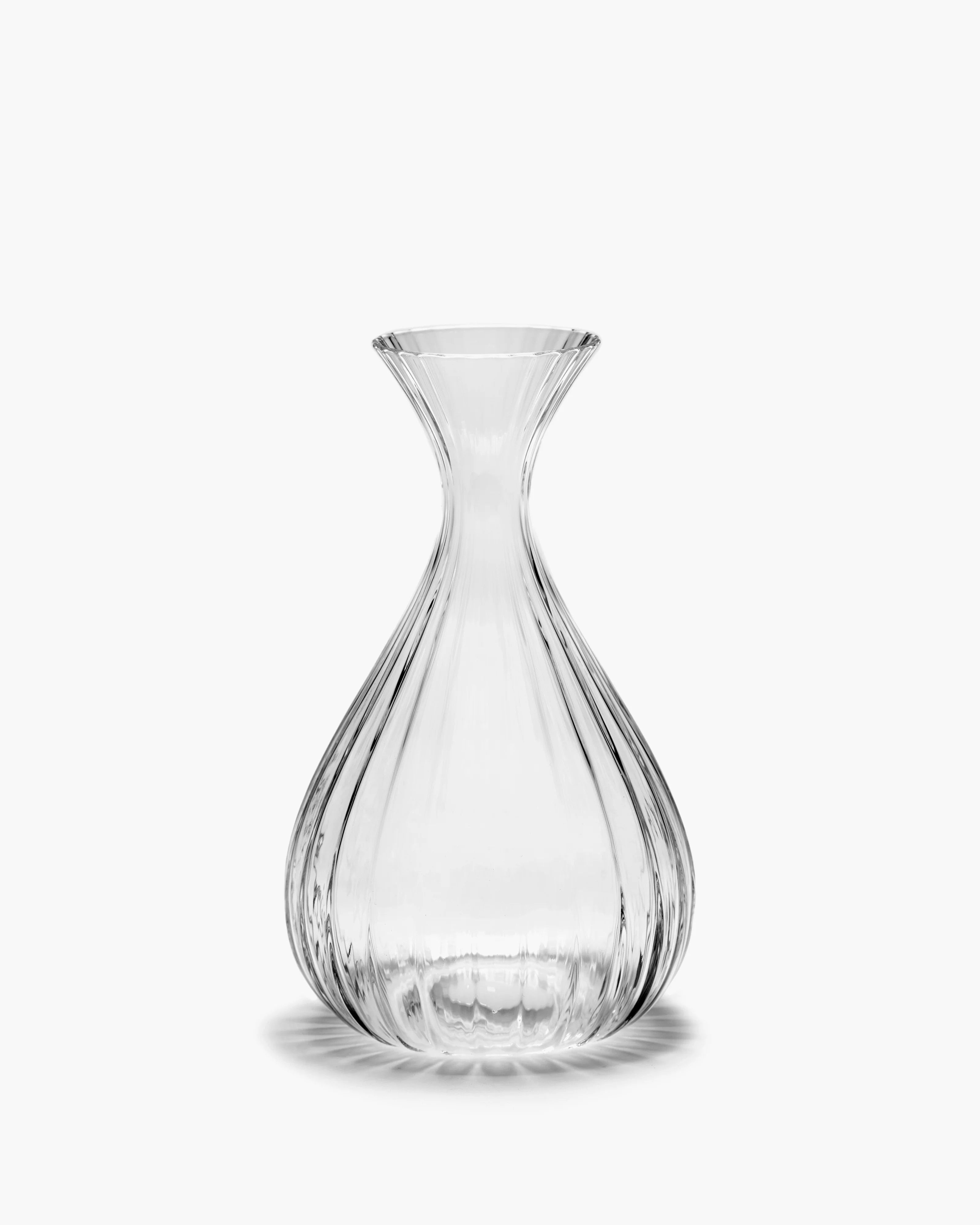 Ribbed Glass Carafe