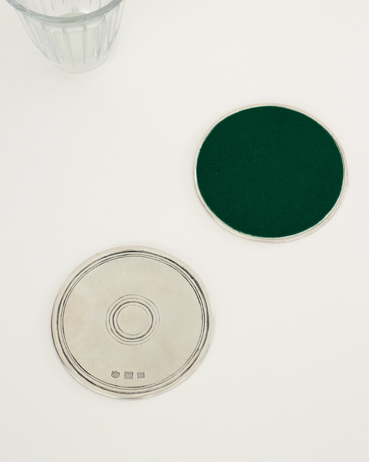 Match Pewter Round Coaster