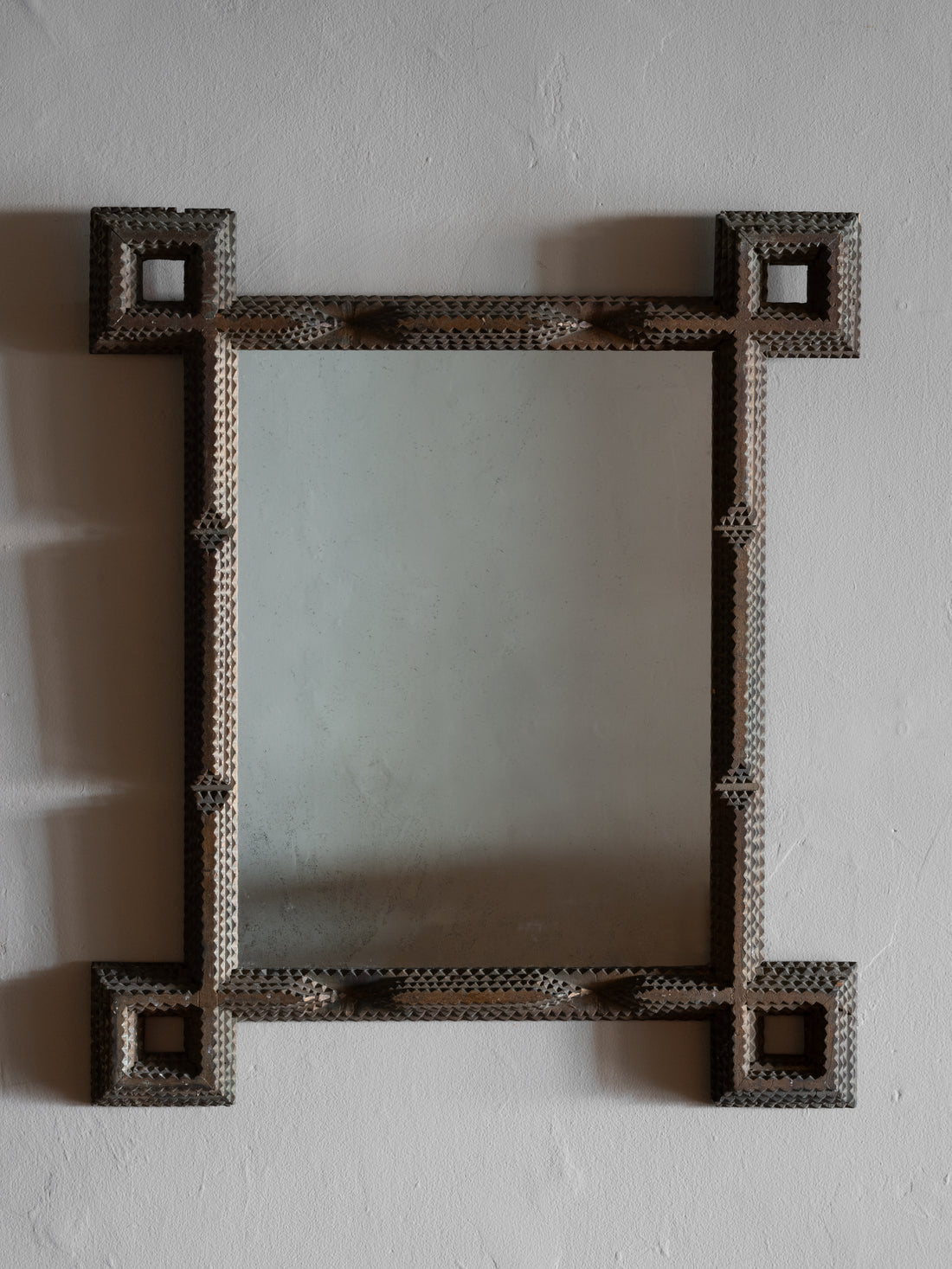 Diamond Tramp Art Mirror