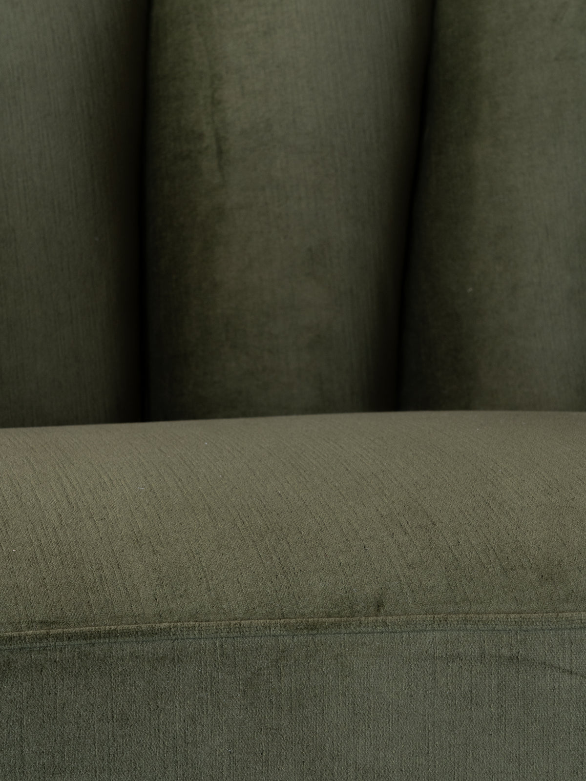Swedish Sofa in New Green Velvet