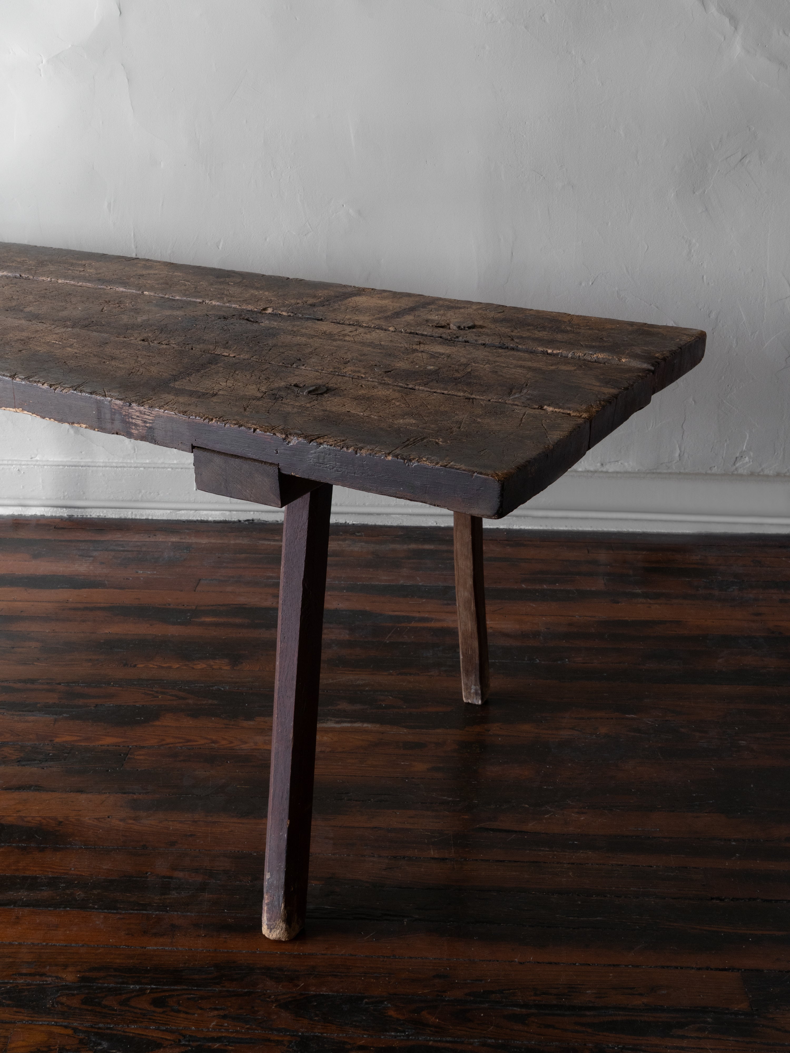 Primitive Peg-Leg Table