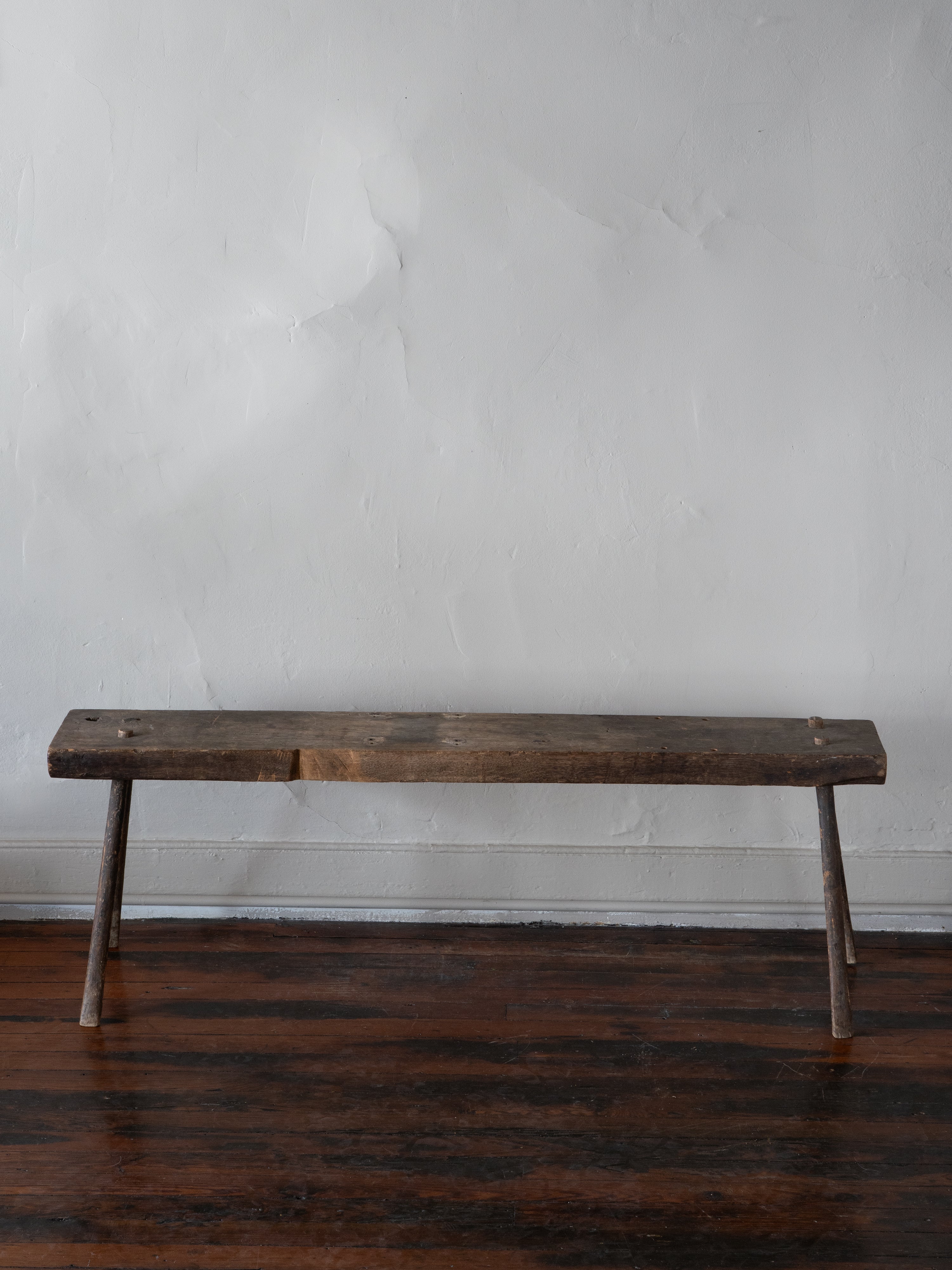 Primitive Peg-Leg Bench