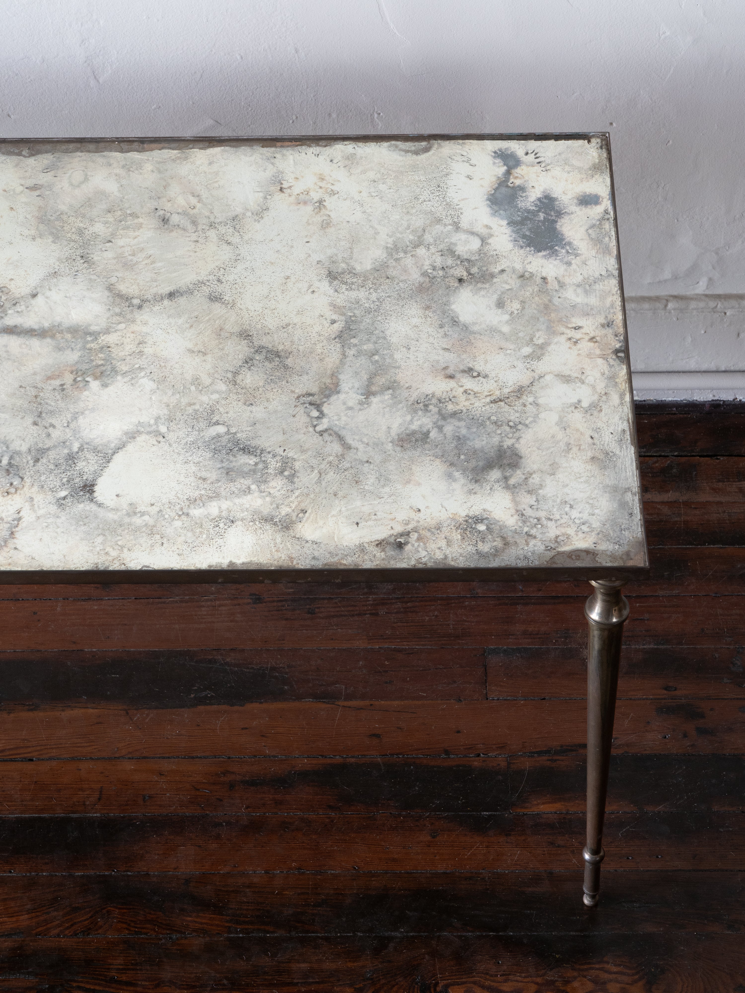 French Mirrored Coffee Table, c. 1940s