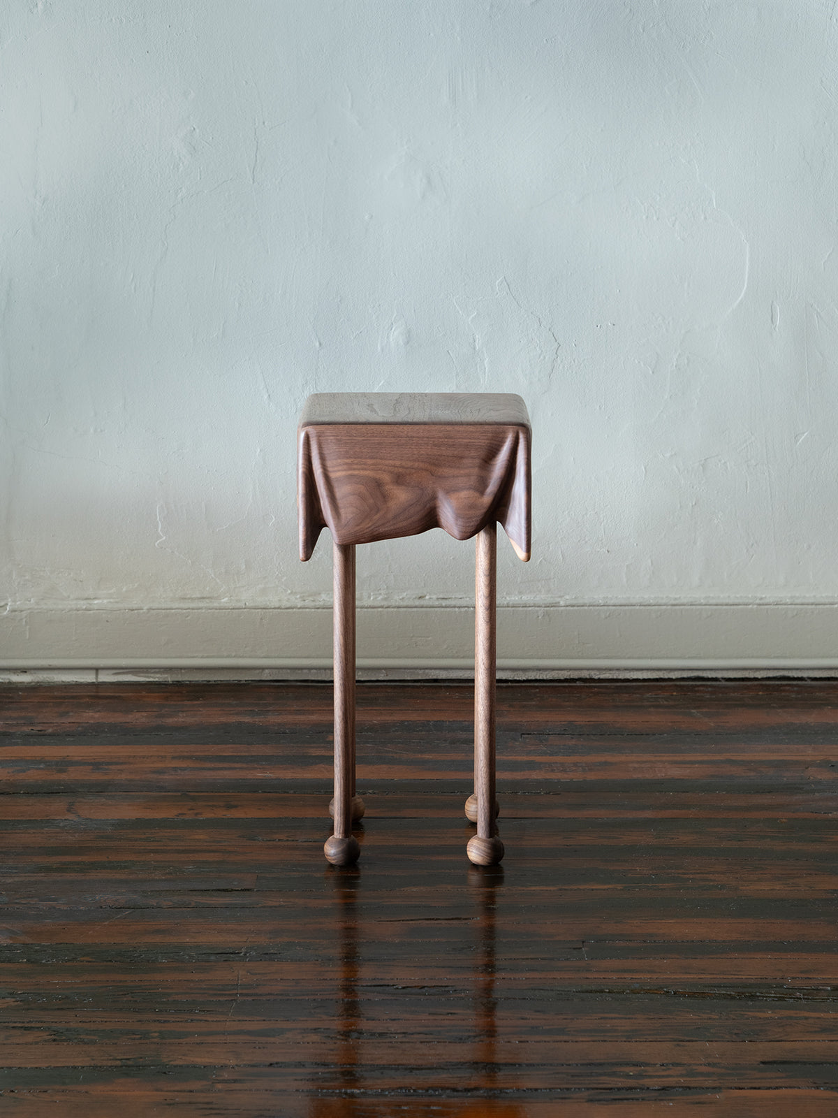 Draped Table in Walnut