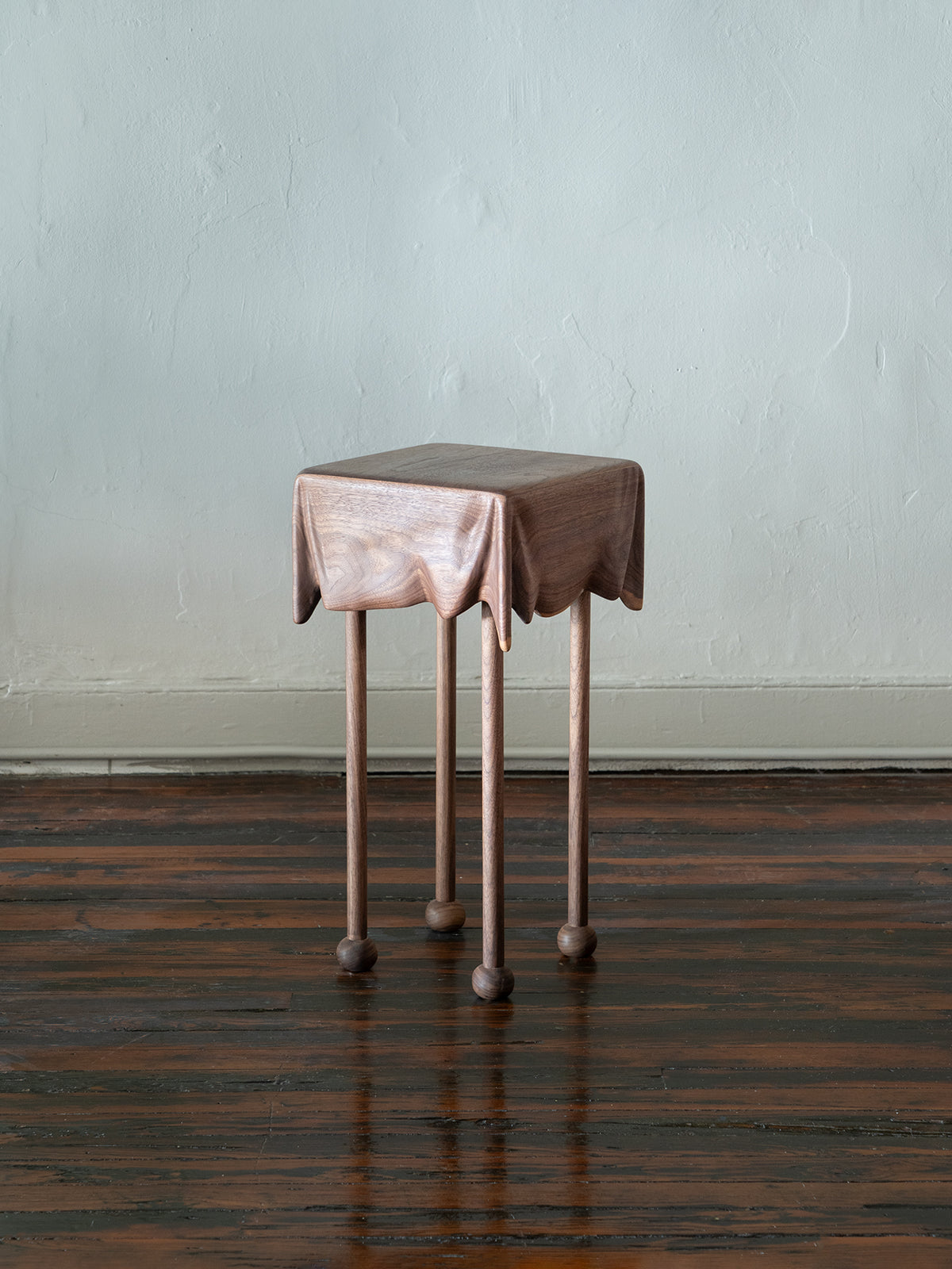 Draped Table in Walnut