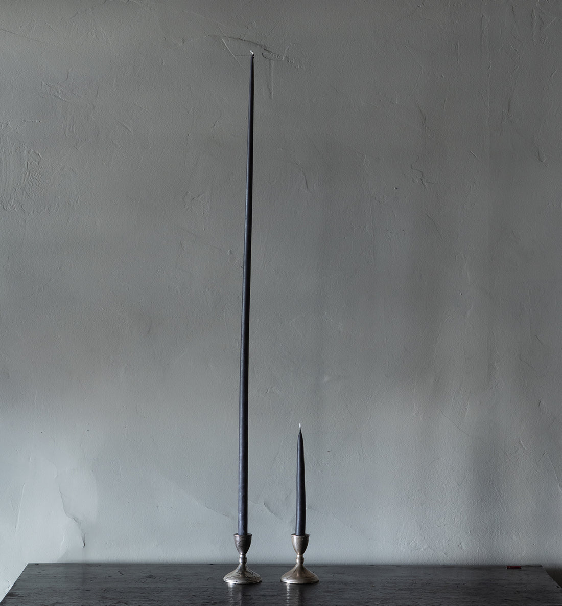 48" Black Beeswax Candle