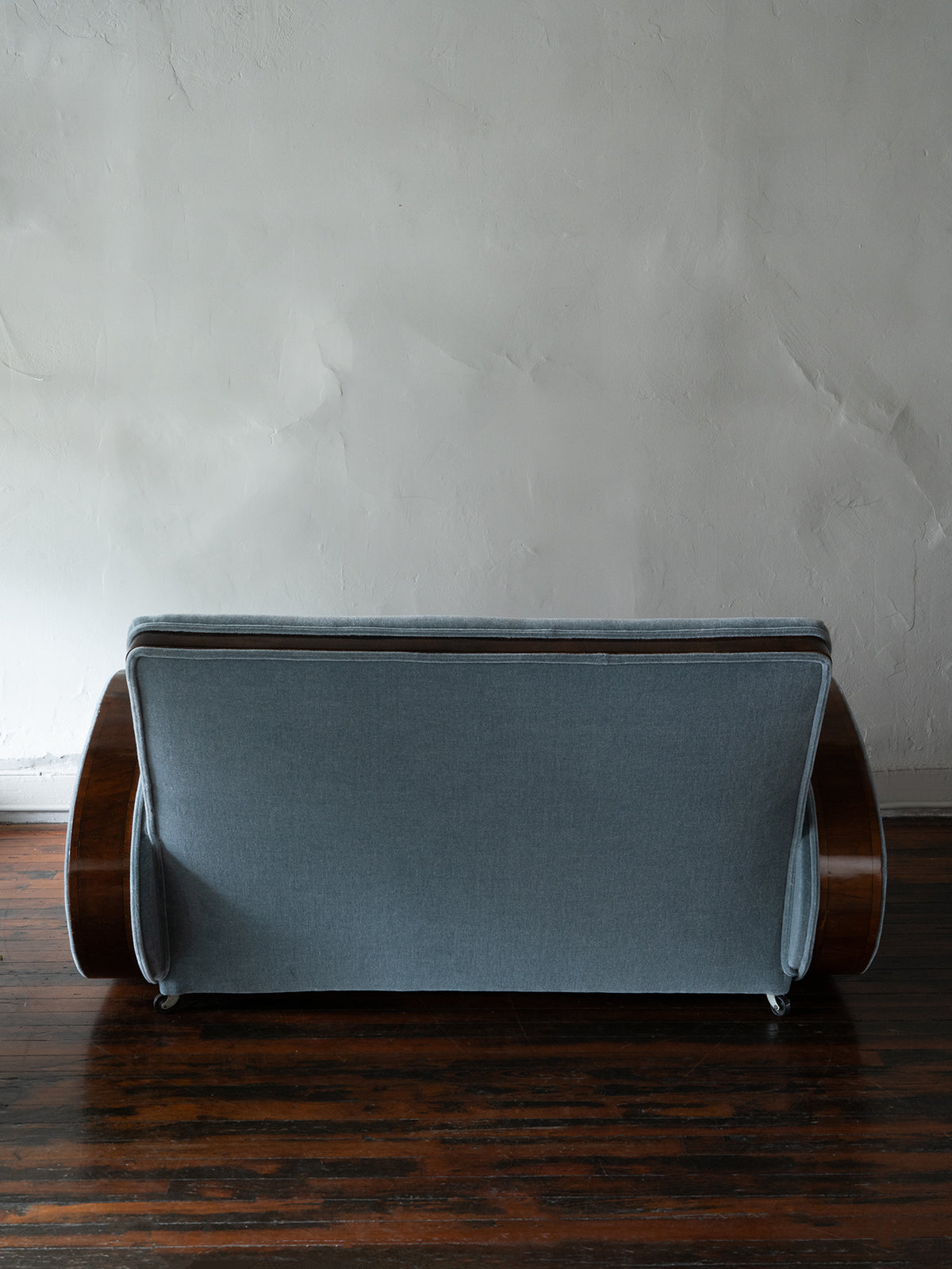 French Deco Loveseat in Mohair, 1930s