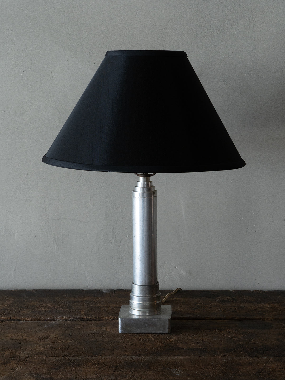 Deco Table Lamps with Black Linen Shade