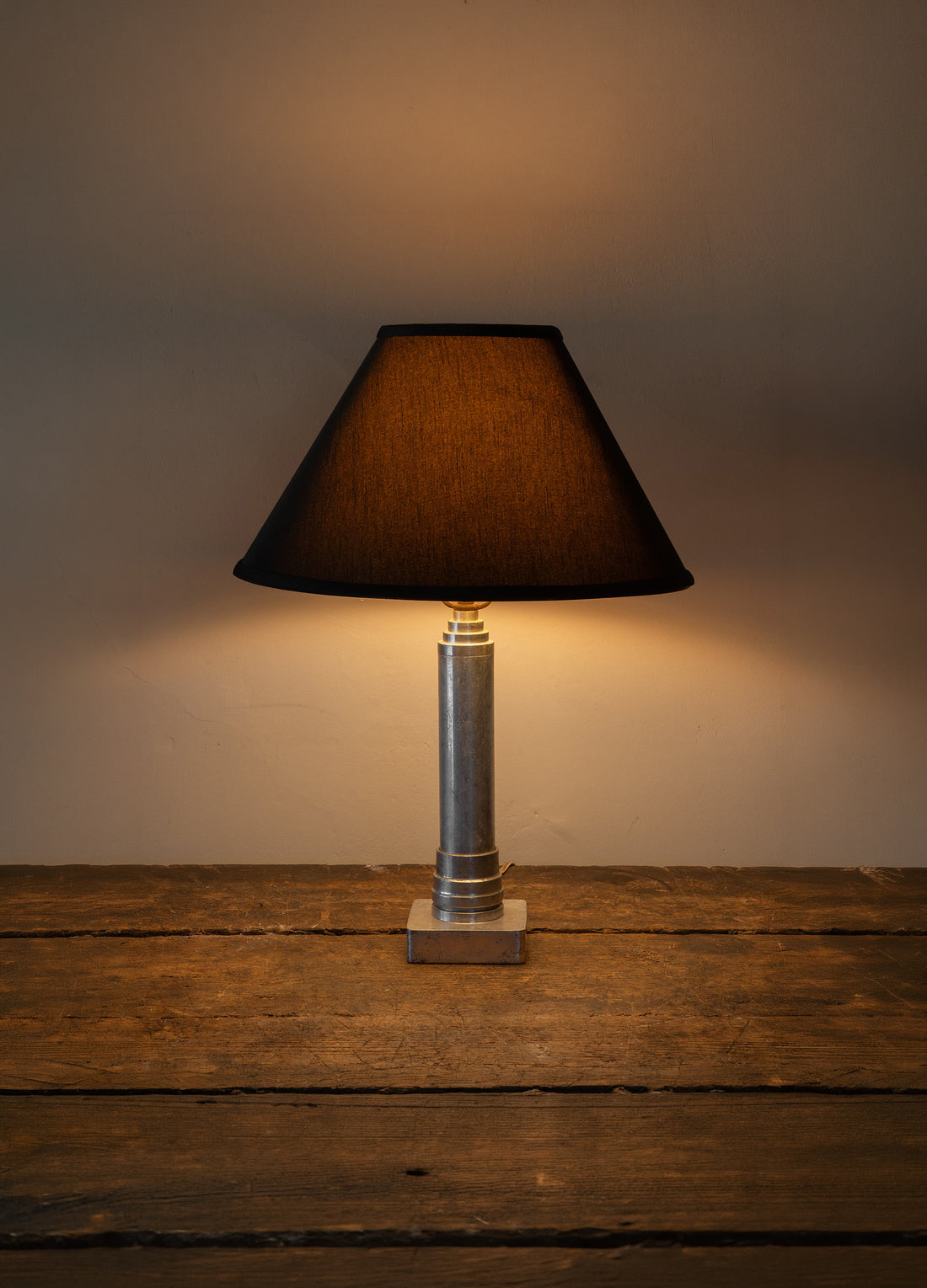 Deco Table Lamps with Black Linen Shade